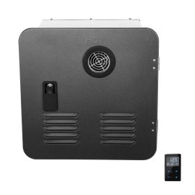 RV Tankless Water Heater, Instant Shower with 15 x 15 inches Black Door and Remote Controller, 55000BTU Optimized Comfort Performance Hot Water