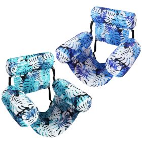 2 Pack Inflatable Pool Floats for Adult Inflatable Hammocks Floating Lounge Chairs for Party Summer Water Beach Lake Fun (Option: Green_RoyalBlue)