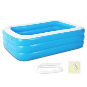 Inflatable Swimming Pools Family Swim Play Center Pool Blow up Kiddie Pool for Family Inflatable Lounge Pool for Kids Baby Adult Inflatable Water Ball (Option: HG_7F6inEllipticPoo)