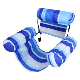 Inflatable Pool Float for Adult Inflatable Hammock Floating Lounge Chair for Party Summer Water Beach Lake Fun (Option: 1Pc_BlueStripe)